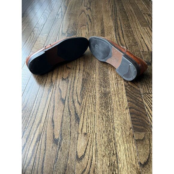 Johnston Murphy Passport Oxford Mens 10.5 M Brown Leather Lace Up Apron Toe Shoe - Picture 10 of 10